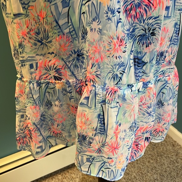 Lilly Pulitzer Blue and Pink Dress or Swim Coverup - Picture 11 of 13
